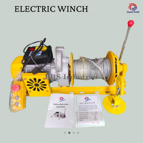 Electric Winch with Clutch Single Phase 3 HP | Heavy Duty Industrial Winch