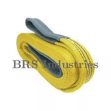 Polyester Webbing Sling – 3 Ton (Yellow, 75 mm Width)