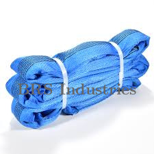 Polyester Webbing Sling Belt 8 Ton Blue 200 mm Width
