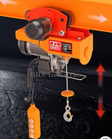 PA 1000 Electric Hoist With Electric Travelling Trolley With 2.5 HP Copper Winding Motor, 30 Meter &